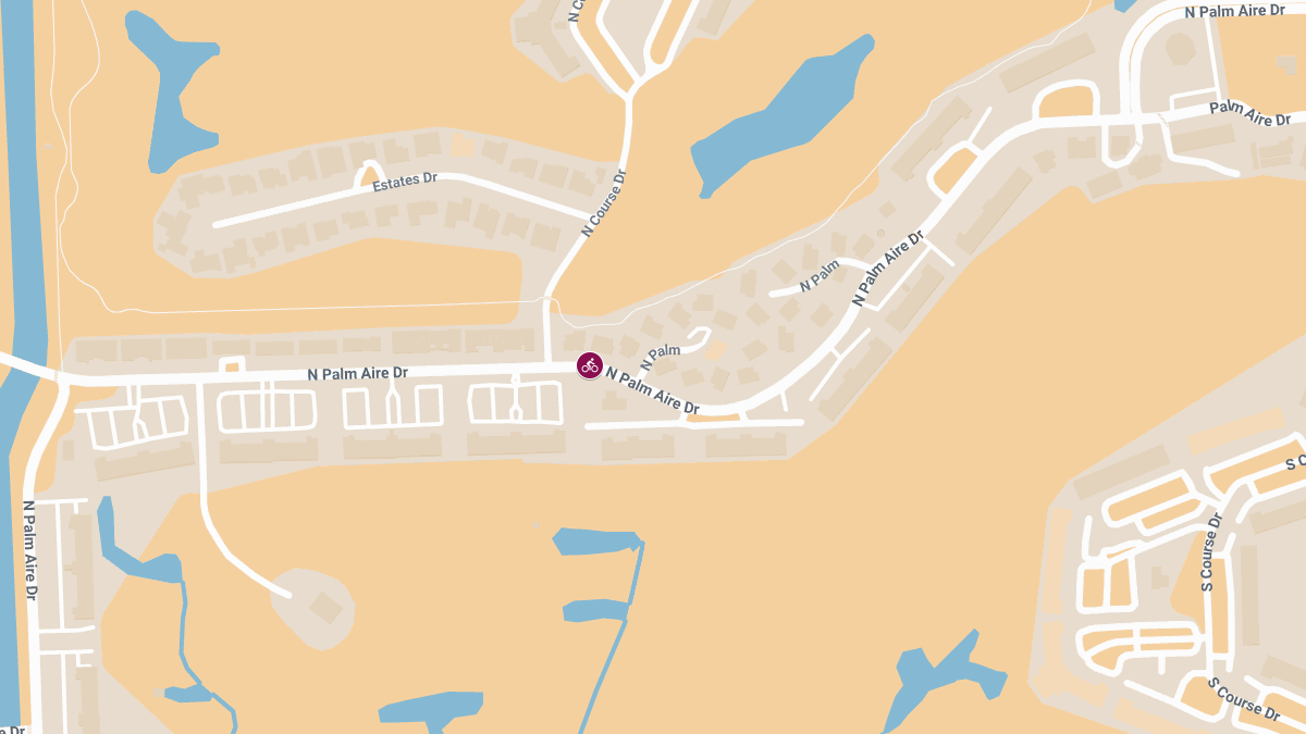 Bicyclist Injured After Collision on Palm Aire Dr