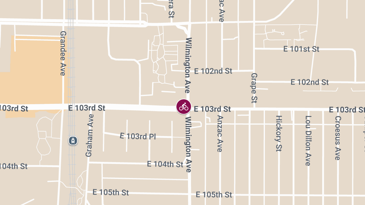 Bicyclist Injured in Collision at Wilmington Ave & E 103rd St