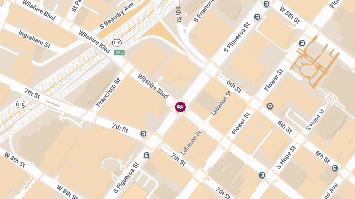 Bicyclist Injured in Collision at Wilshire Blvd & S Figueroa St