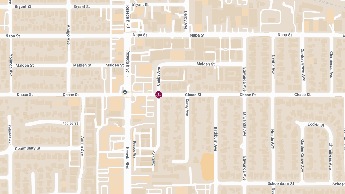 Bicyclist Injured in Crash at Chase St & Canby Ave