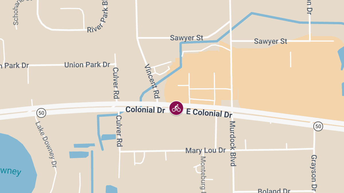 Bicyclist Injured in Crash on E Colonial Dr Near Grayson Dr