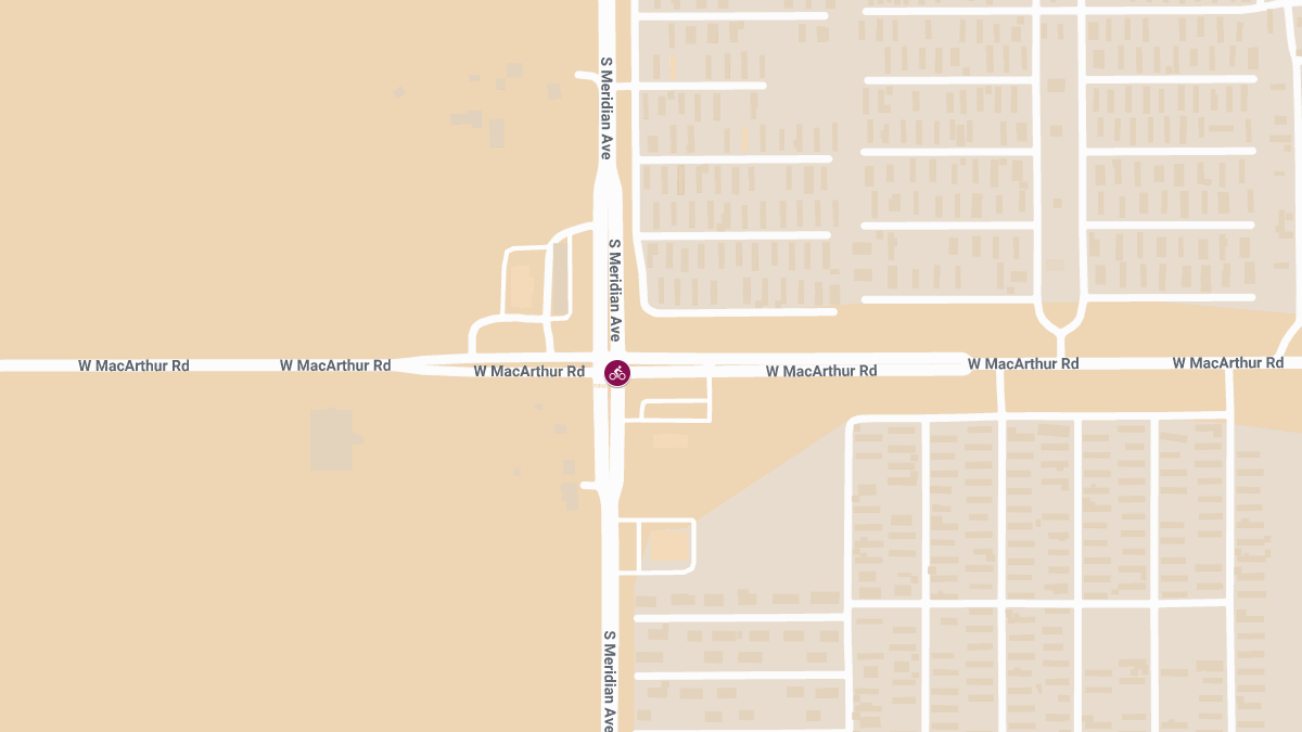 Bicyclist Injured in Traffic Collision at MacArthur Rd & Meridian Ave