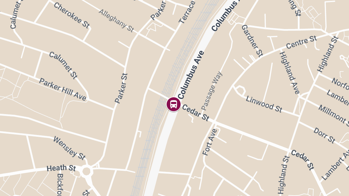 Bus Crash Leaves Injuries at Cedar St & Columbus Ave