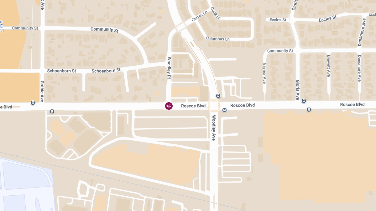 Car Accident With Injuries at Roscoe Blvd & Woodley Pl