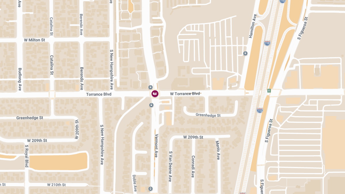Car Accident With Injuries at Vermont Ave & Torrance Blvd