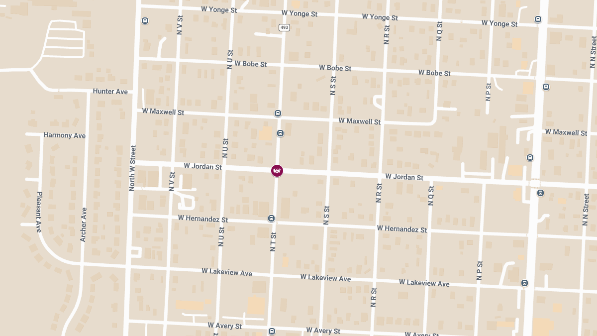 Car Accident With Injuries on N T St & W Jordan St
