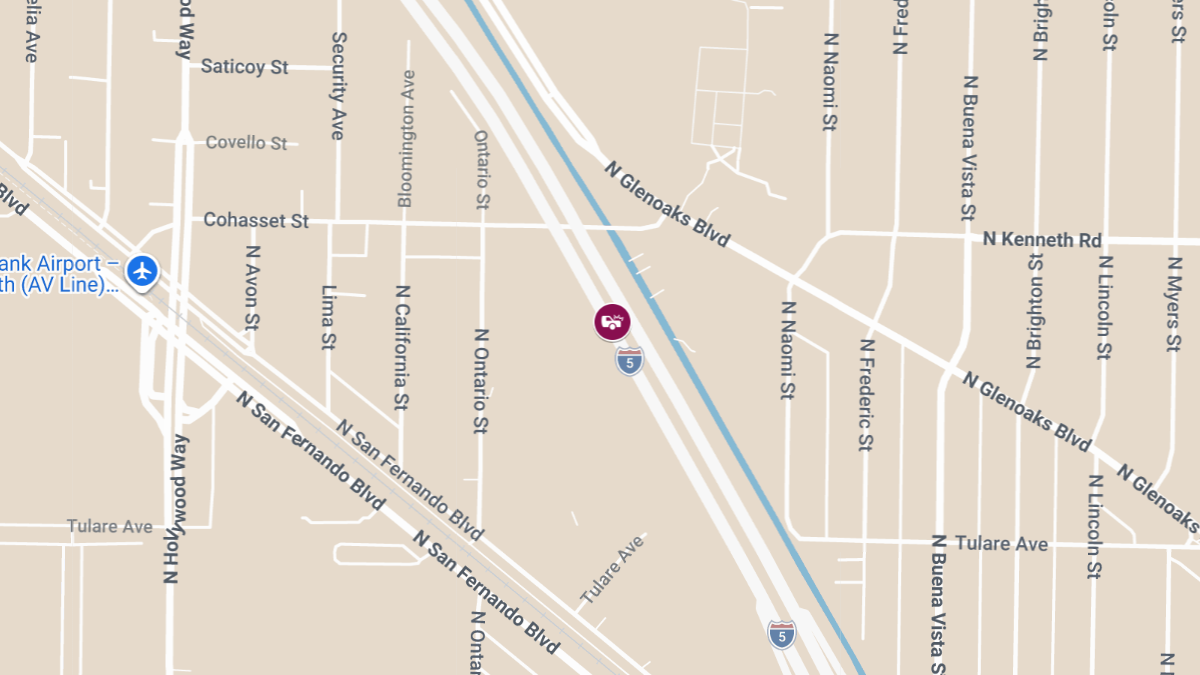 Car Crash With Injuries on I-5 N at Garfield Ave