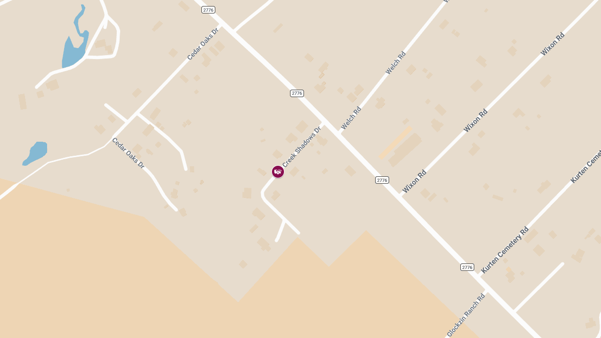 Child Killed in Crash on Creek Shadows