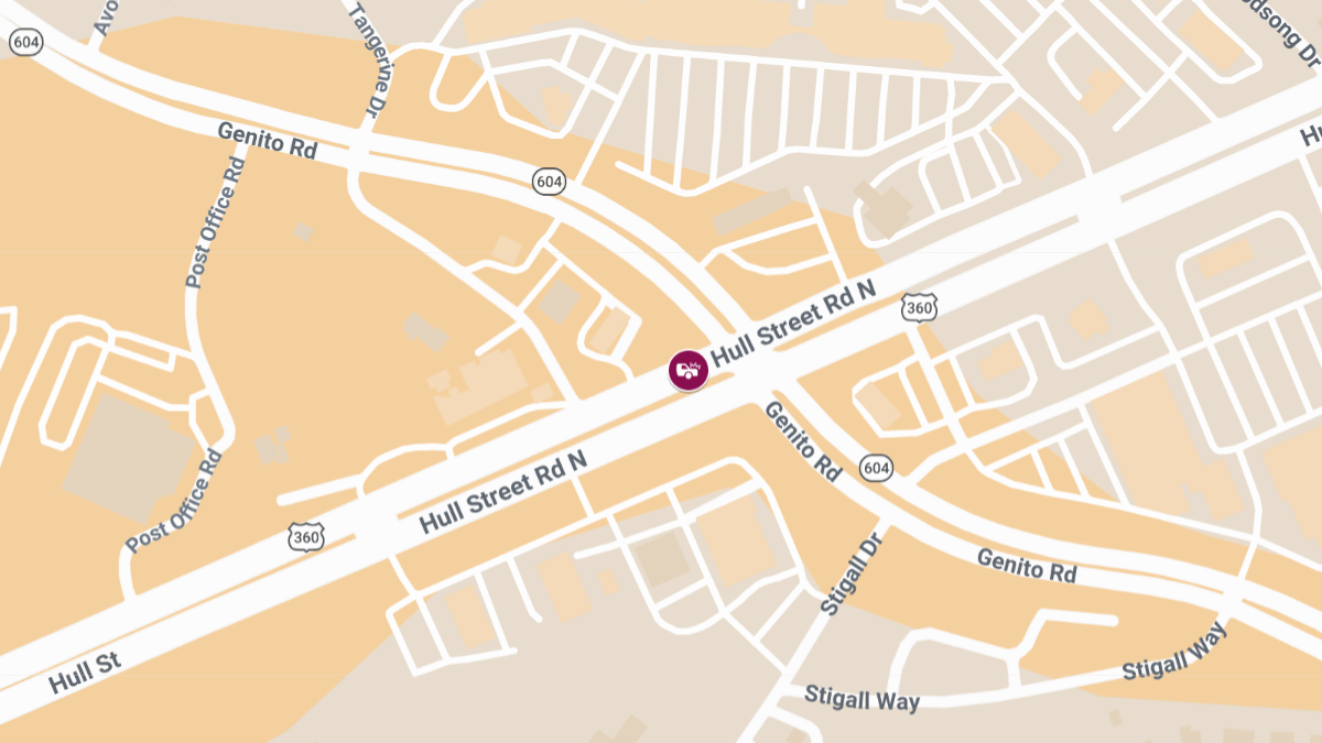 Collision Leaves Injuries at Genito Rd & Hull Street Rd