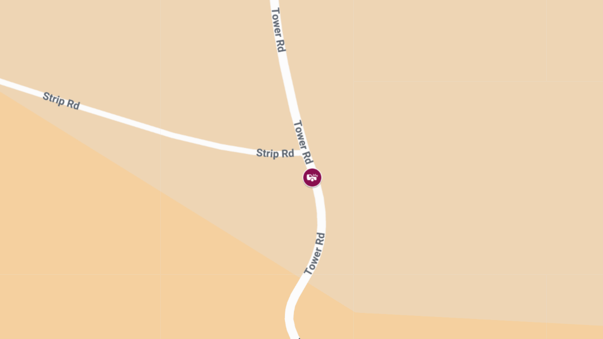 Collision Leaves Injuries at Tower Rd & Strip Rd