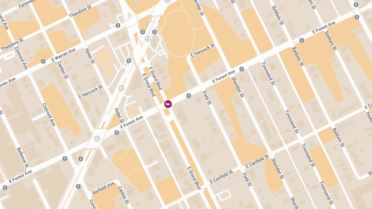 Collision With Injuries Near E Grand Blvd & E Forest Ave