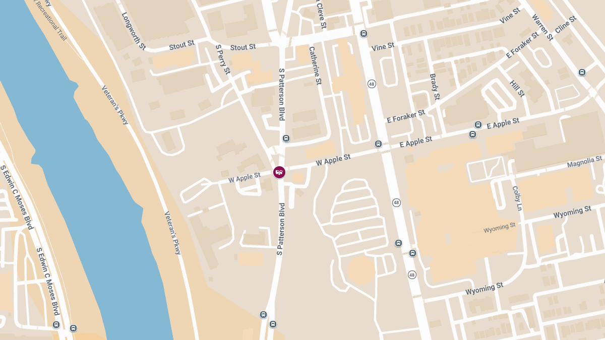 Collision With Injuries Reported Near Patterson Blvd and S Perry St