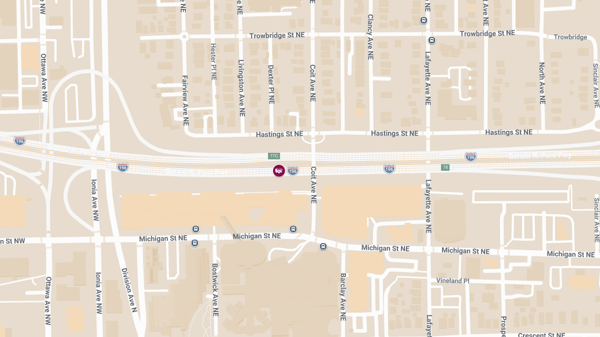 Collision With Injuries Reported on I-196 EB Near Butterworth