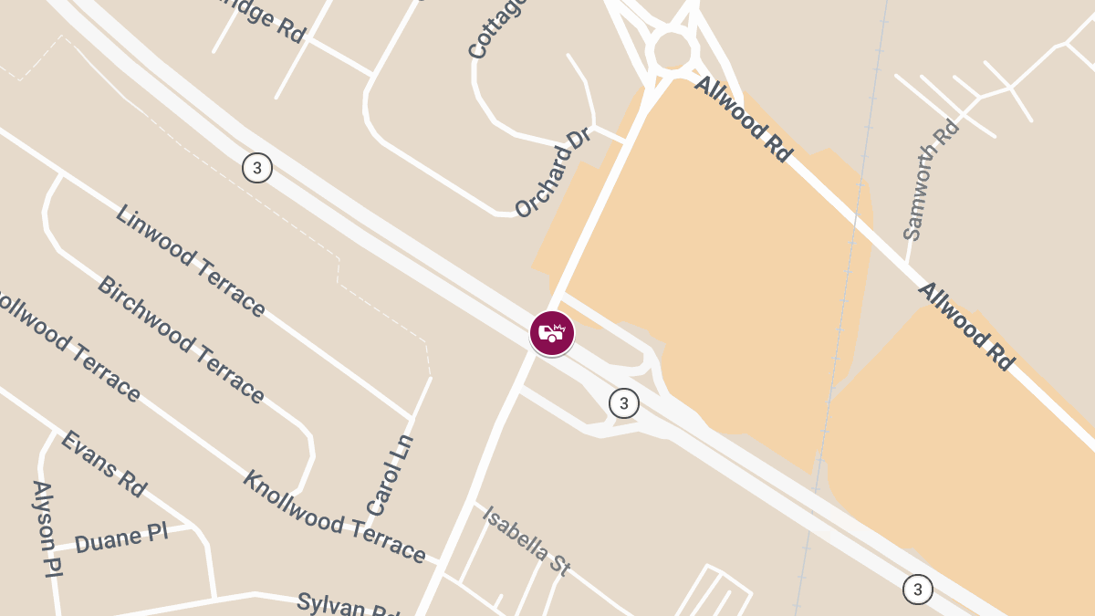 Collision With Injuries at Bloomfield Ave & Route 3 E