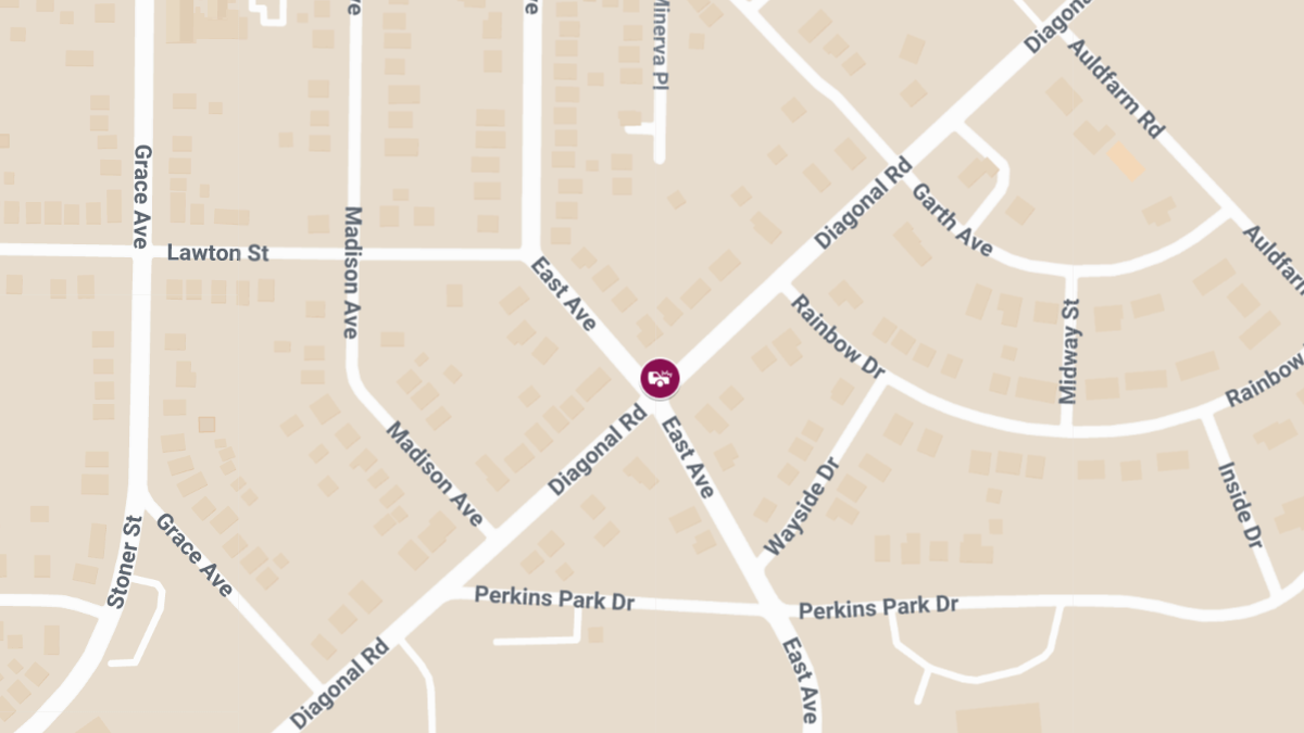 Collision With Injuries at Diagonal Rd & East Ave