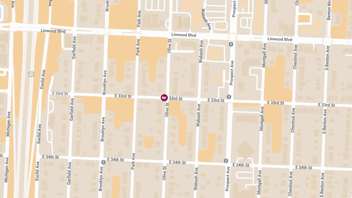 Collision With Injuries at E 33rd St & Olive St