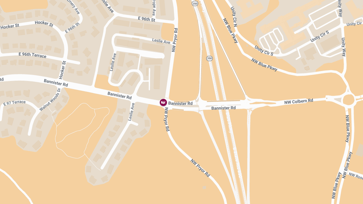 Collision With Injuries at E Bannister Rd & Pryor Rd