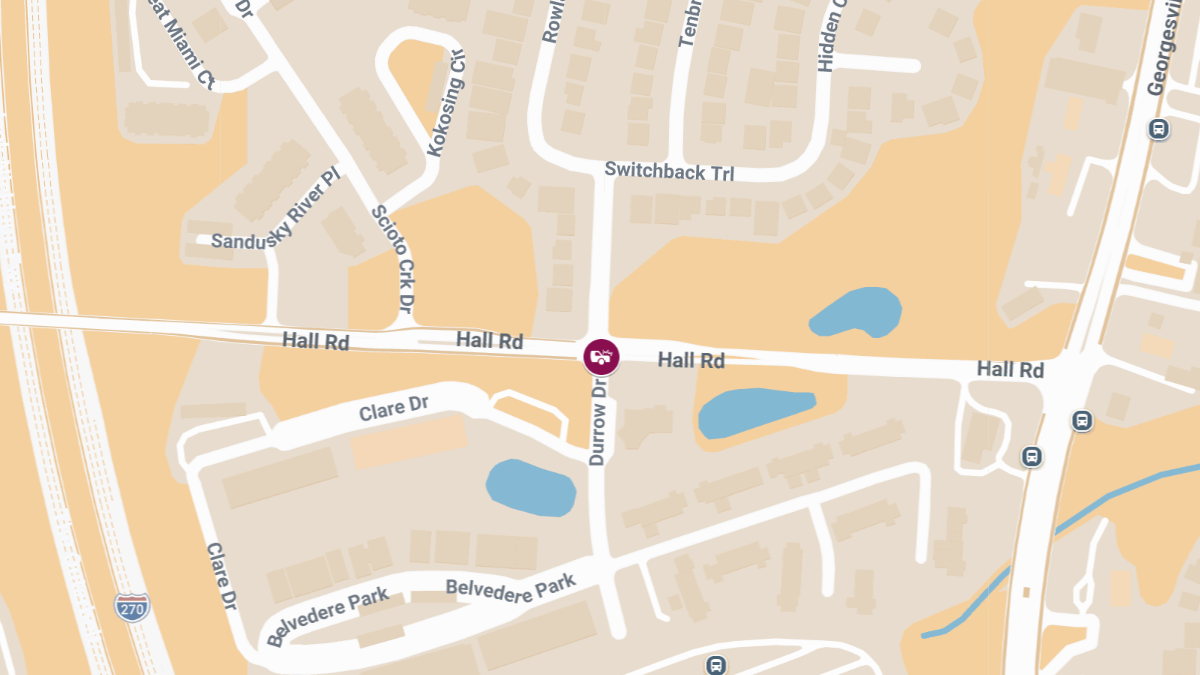 Collision With Injuries at Hall Rd & Durrow Dr