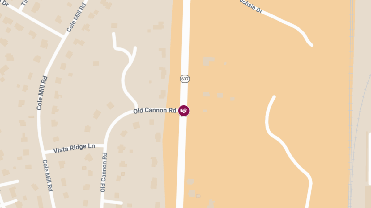 Collision With Injuries at Hopkins Rd & Old Cannon Rd