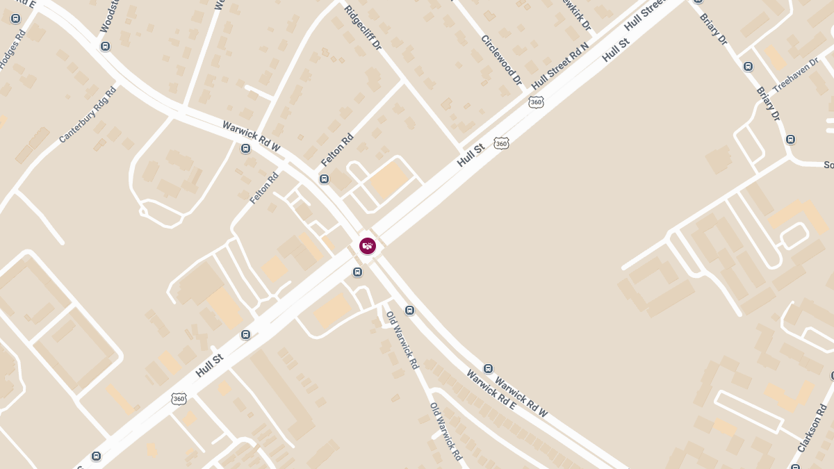 Collision With Injuries at Hull Street Rd and Warwick Rd