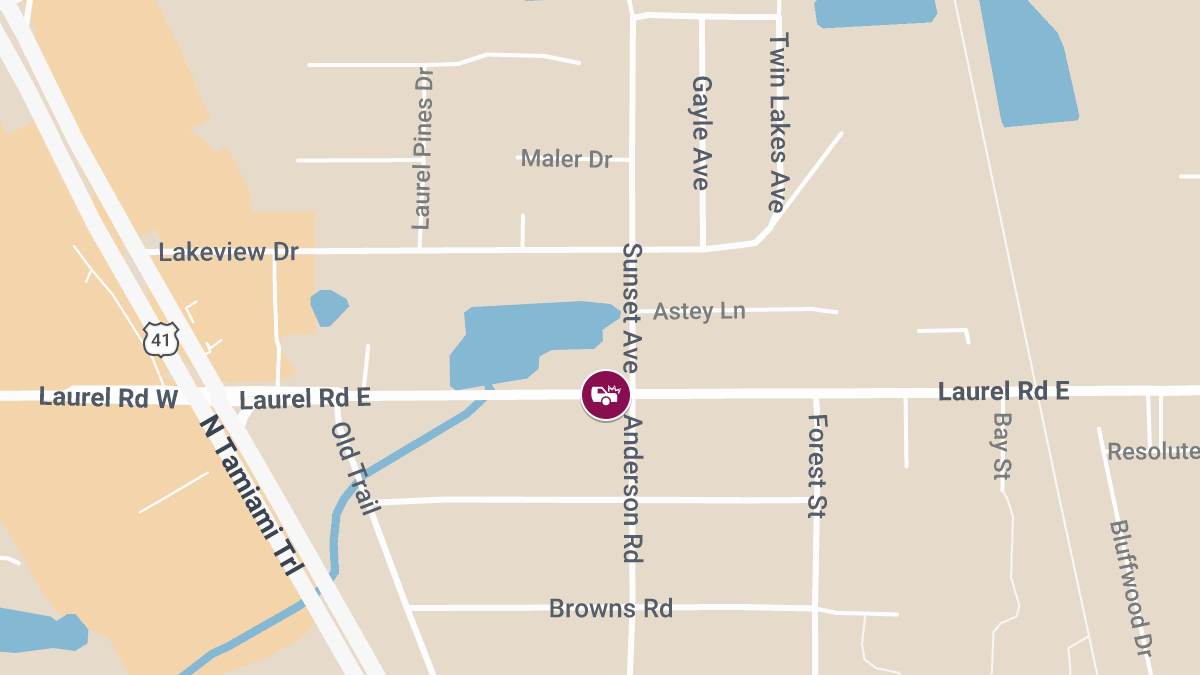 Collision With Injuries at Laurel Rd E & Anderson Rd