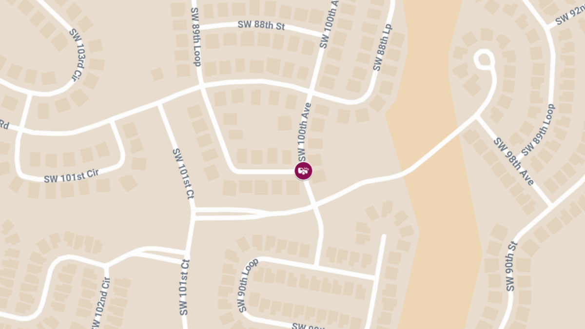 Collision With Injuries at SW 100th Ave & SW 89th Ln Rd