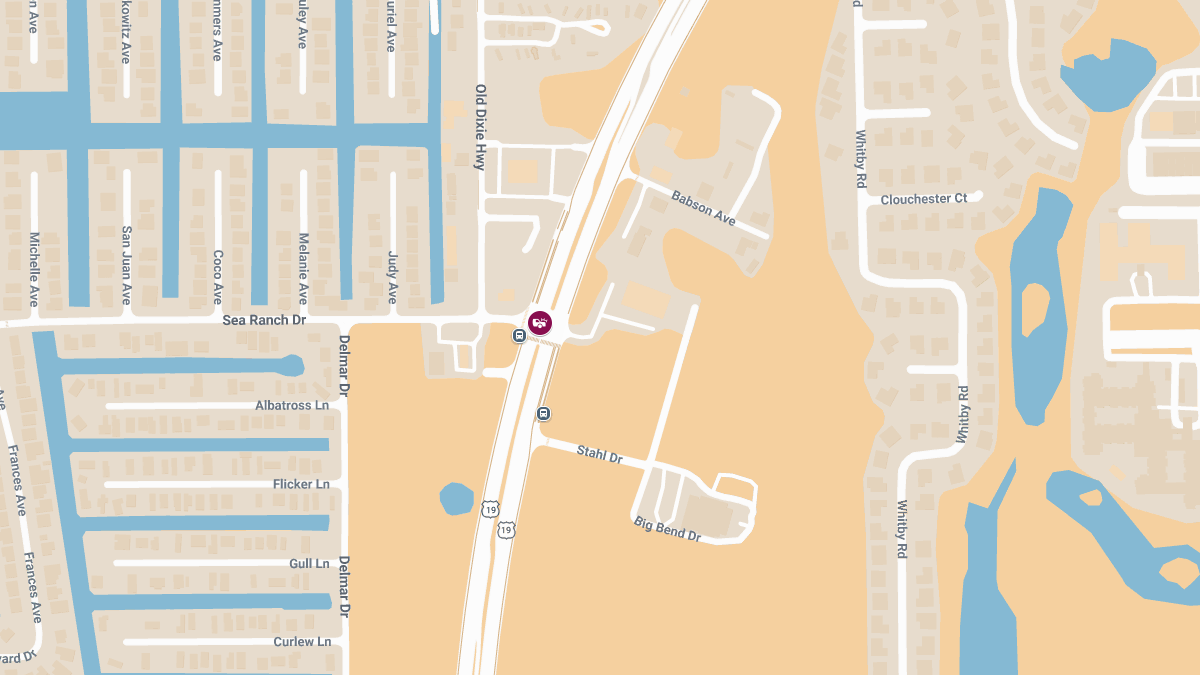 Collision With Injuries at Sea Ranch Dr and US-19