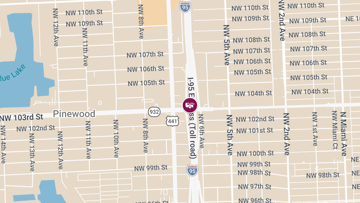 Collision With Injuries on I-95 NB at NW 103rd St