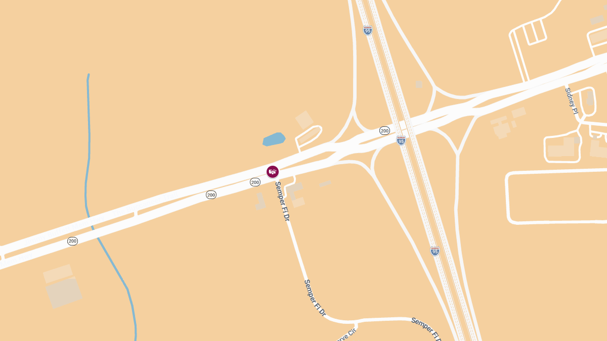 Collision With Injuries on SR-200 at Semper Fi Dr