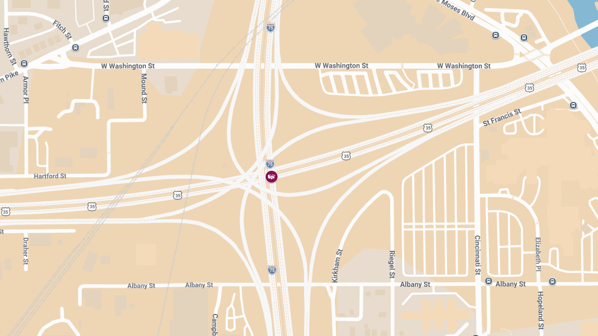 Collision With Injury Reported Near I-75 & US-35