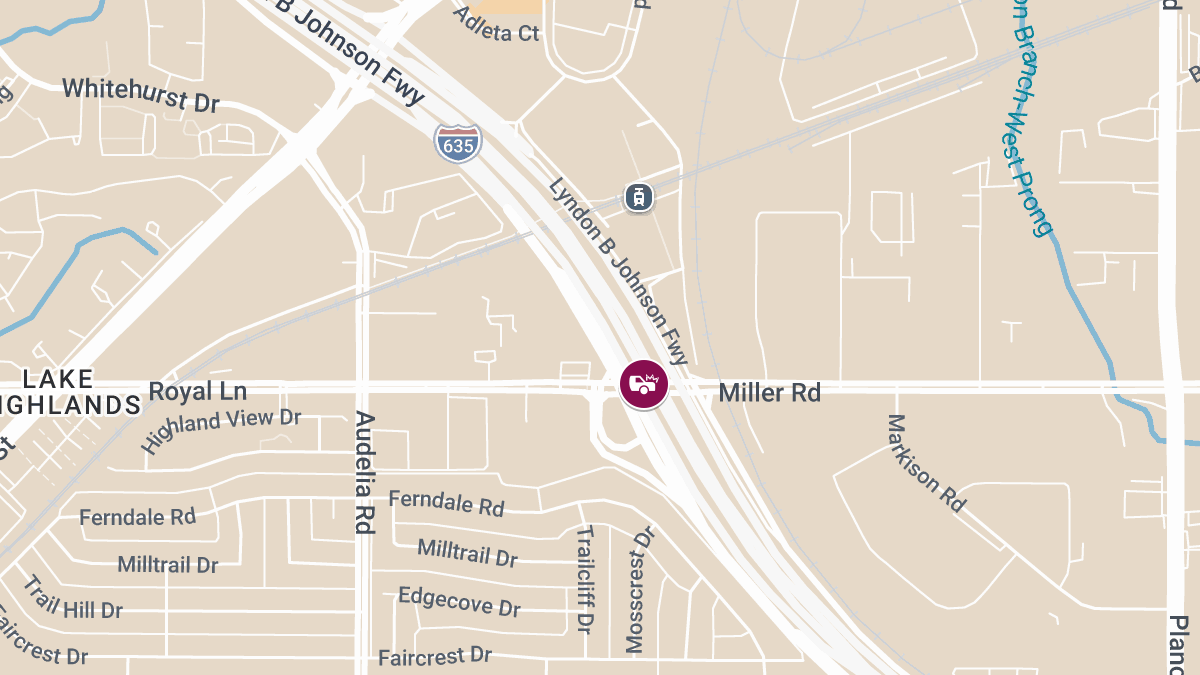 Collision at LBJ Fwy & Miller Rd Results in Injuries