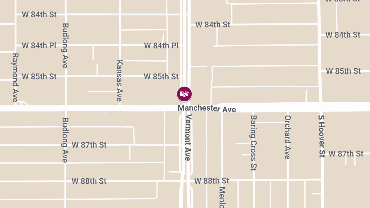 Collision at Vermont Ave & Manchester Ave Leads to Injuries