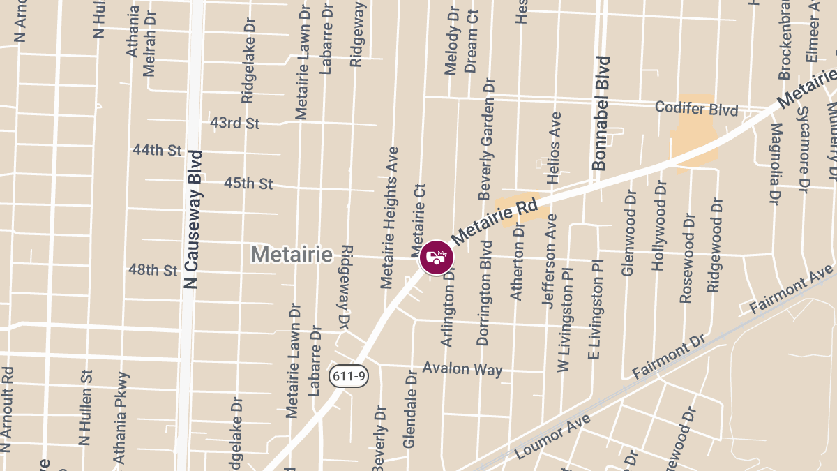 Collision on Metairie Rd Near Ridge Lake Dr Causes Injuries