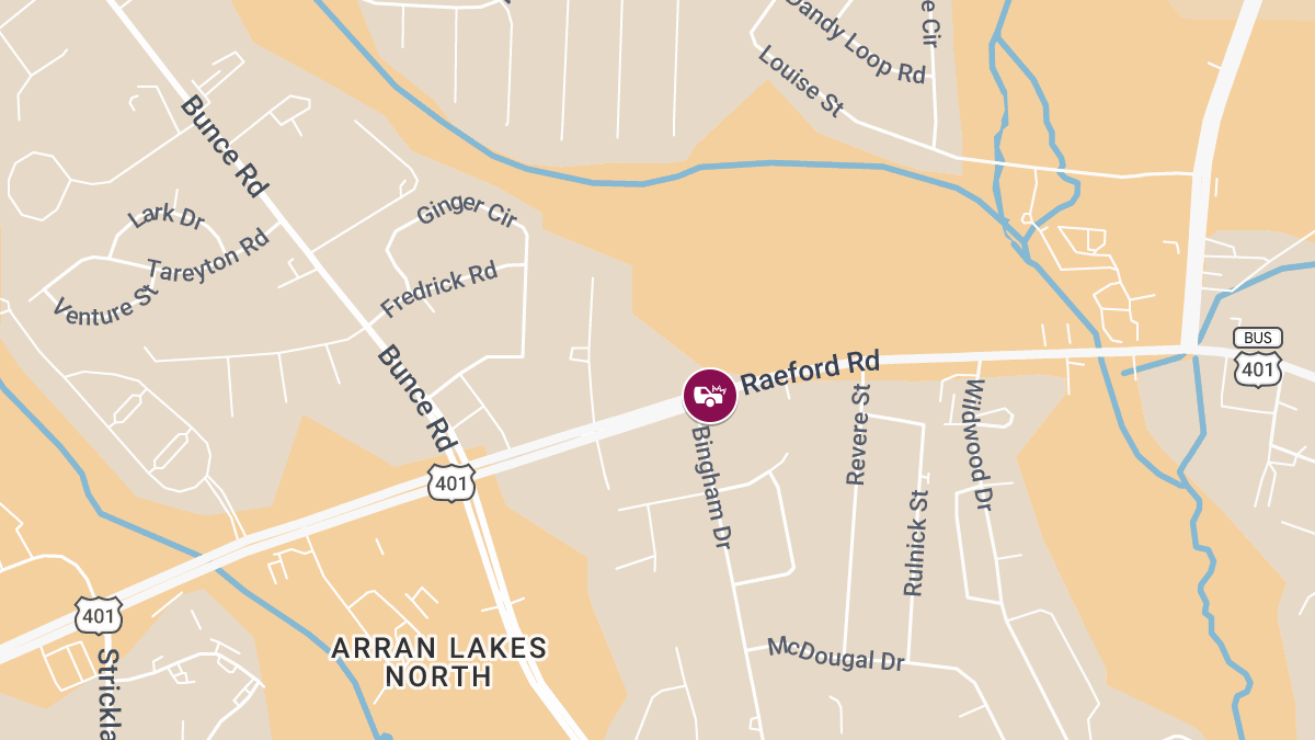 Collision on Raeford Rd Leads to Injuries