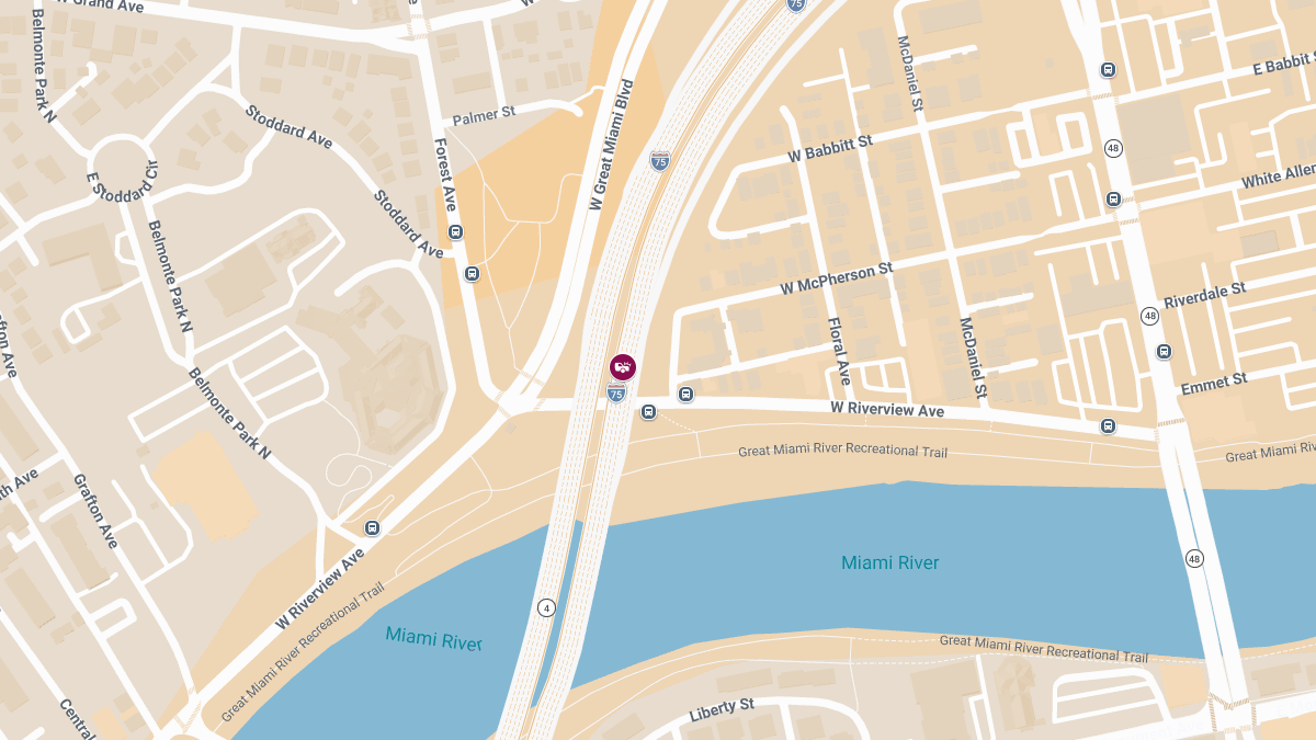 Collision with Injuries Involving Multiple Vehicles on I-75 Near W Riverview Ave