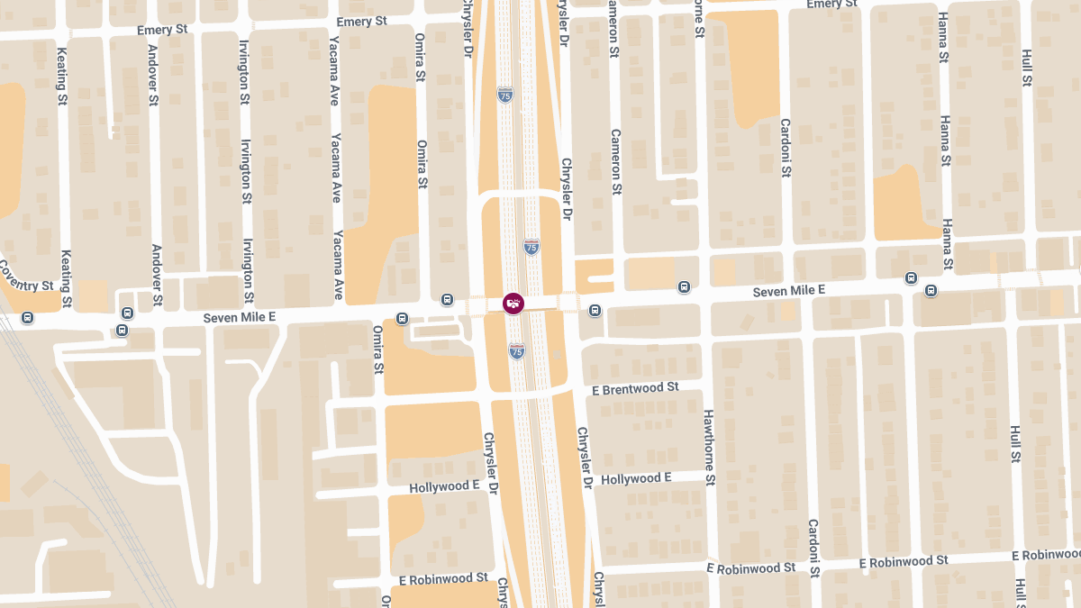 Collision with Injuries Near 7 Mile & I-75