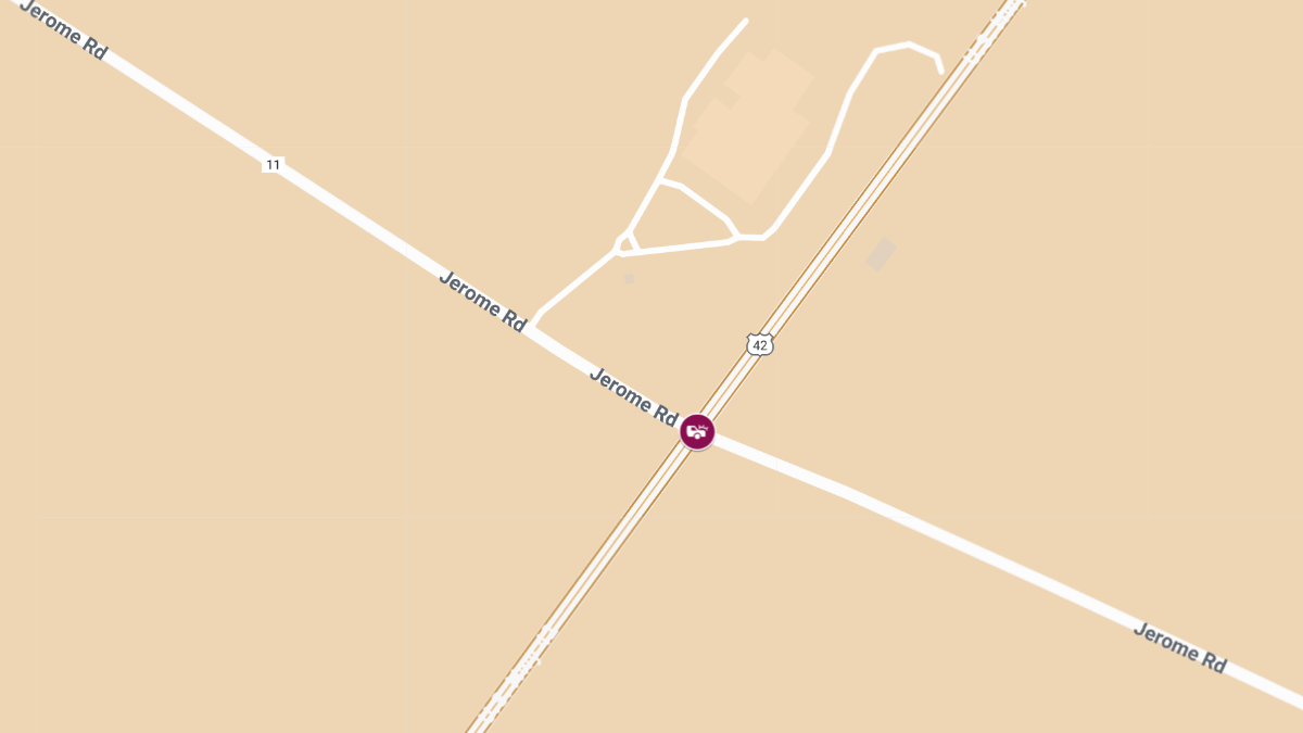 Injuries Reported in Crash at US-42 and Jerome Rd