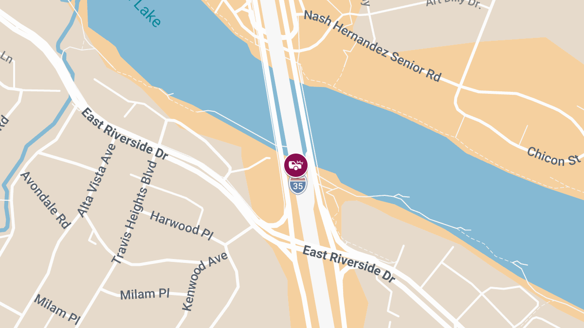 Collision with Injuries at 1100 N IH 35 S/B