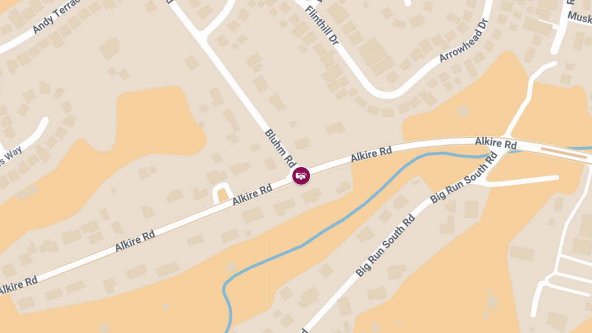 Collision with Injuries at Bluhm Rd & Alkire Rd