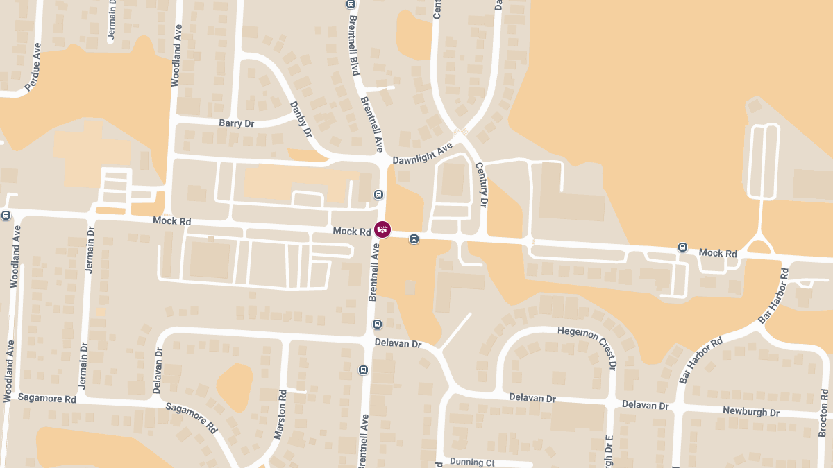 Collision with Injuries at Brentnell Ave & Mock Rd