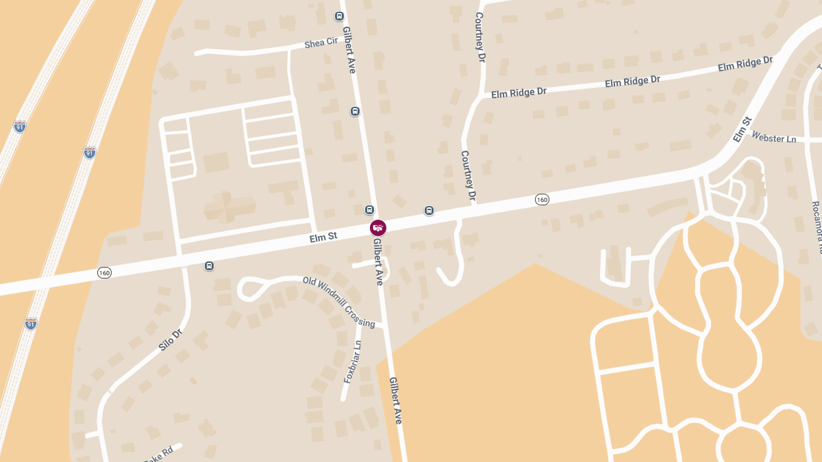 Collision with Injuries at Elm St and Gilbert Ave
