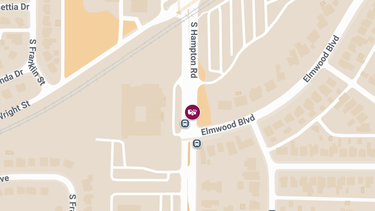 Collision with Injuries at Elmwood Blvd & S Hampton Rd