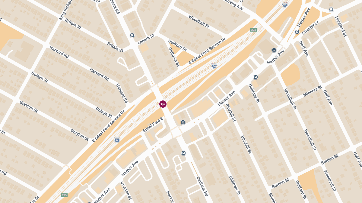 Collision with Injuries at I-94 and Cadieux Rd
