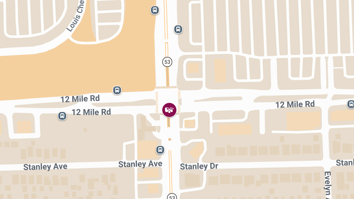 Collision with Injuries at M-53 & 12 Mile Rd