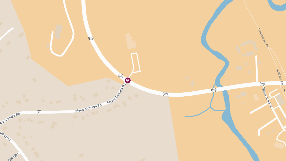 Collision with Injuries at Myers Corners Rd and Rt 396