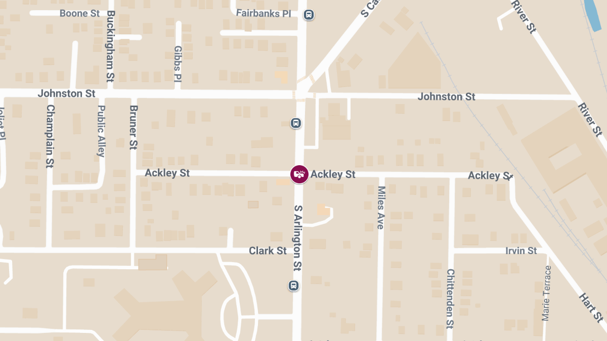 Collision with Injuries at S Arlington St and Ackley St