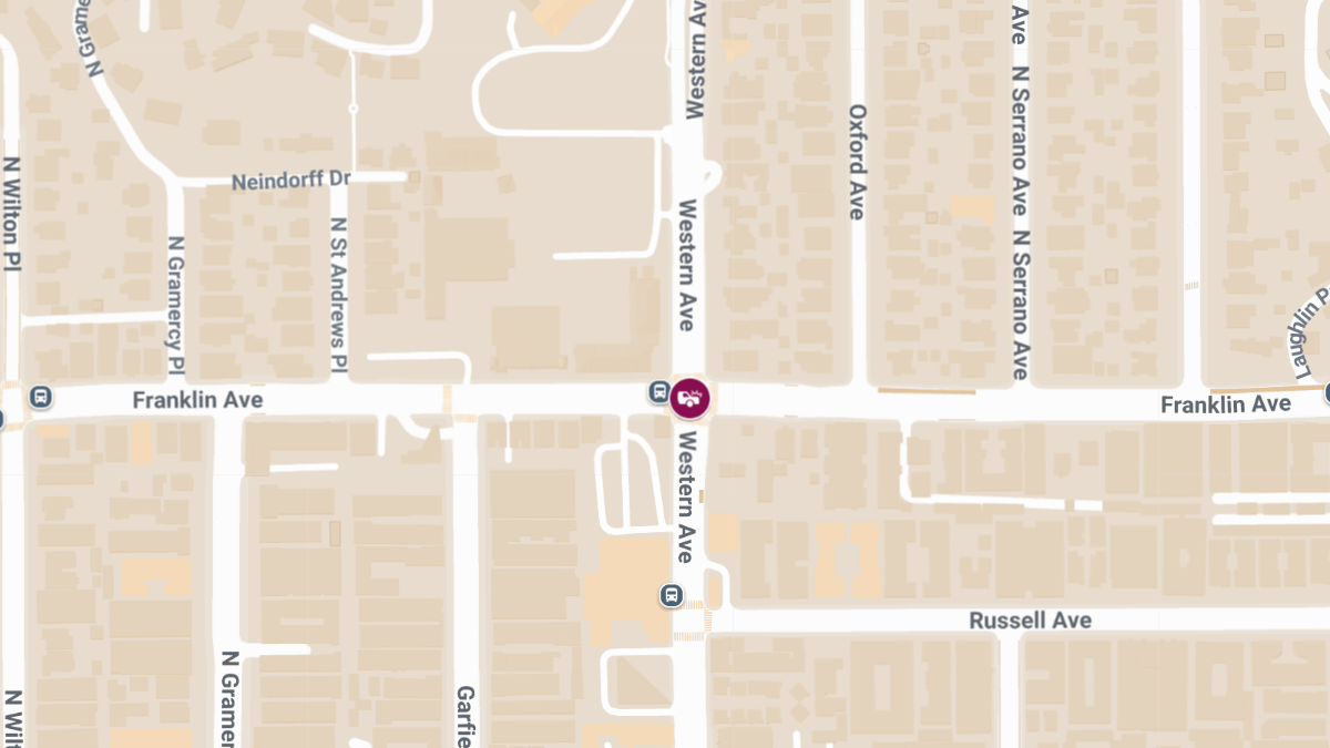 Collision with Injuries on Franklin Ave at Western Ave