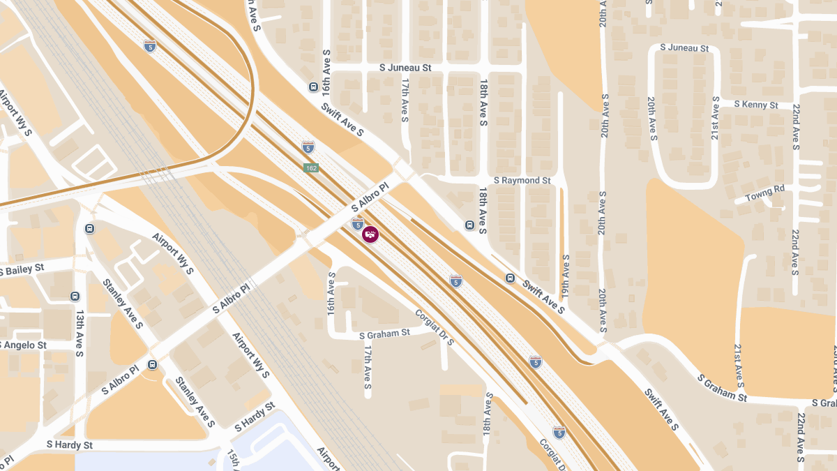 Collision with Injuries on I-5 near Albro Pl