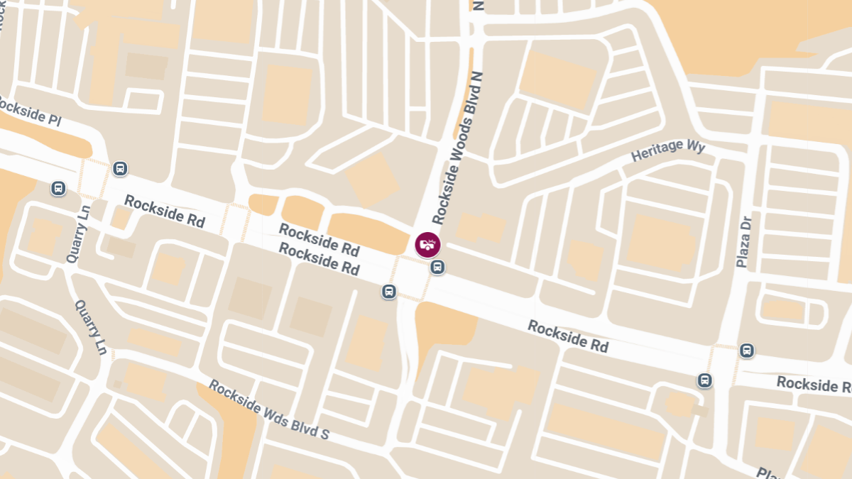 Collision with Injuries on Rockside Woods Blvd