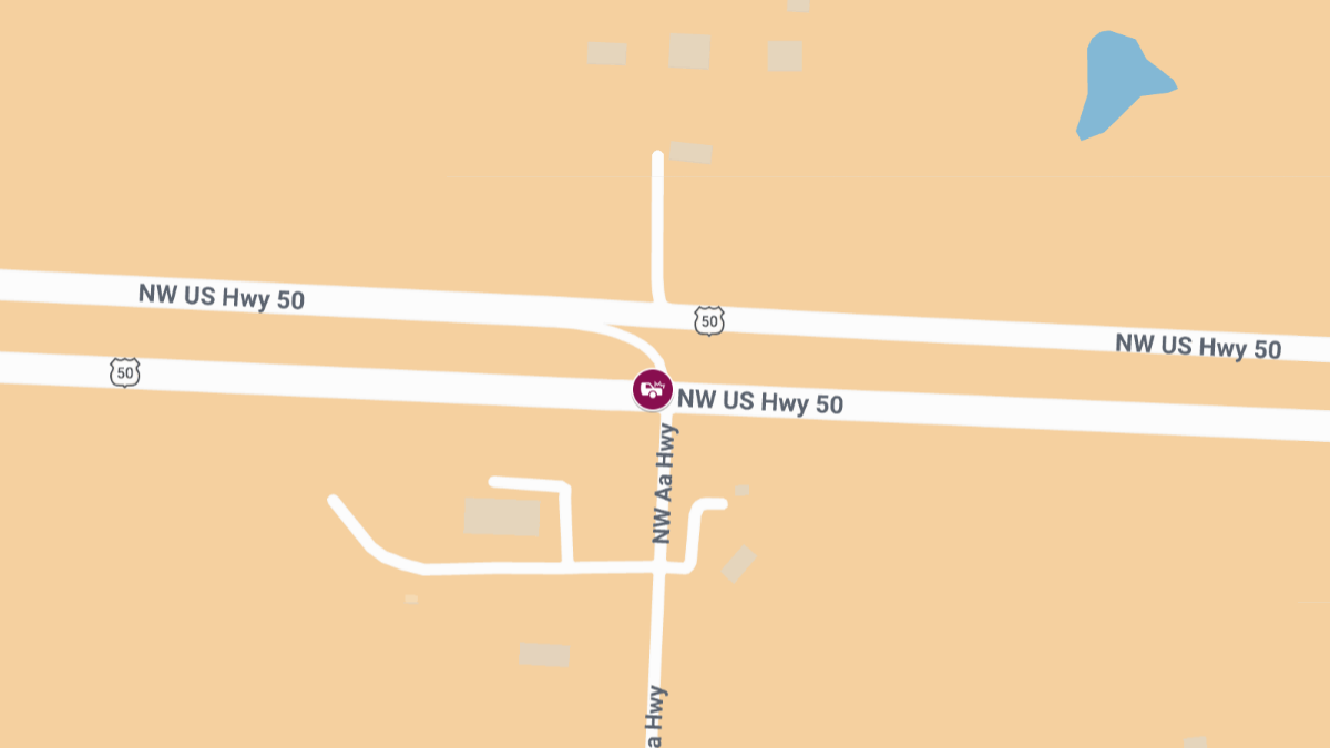 Collision with Injuries on US-50 at MO-AA
